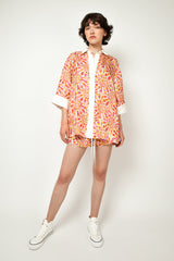 Palm Springs Disco Silk Pyjama Shirt