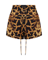 Giraffe Print Silk Pyjama Shorts