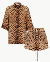 Cheetah Silk Pyjama Set