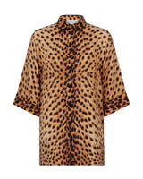 Cheetah Silk Pyjama Shirt