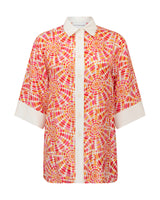 Palm Springs Disco Silk Pyjama Shirt