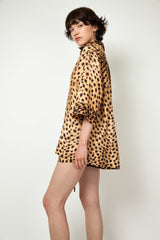 Cheetah Silk Pyjama Shorts