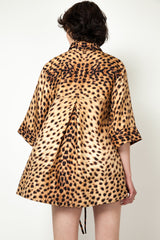 Cheetah Silk Pyjama Shirt