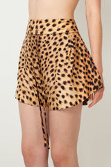 Cheetah Silk Pyjama Shorts