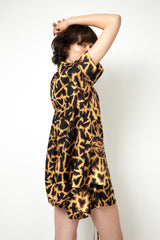 Giraffe Print Silk Pyjama Shirt