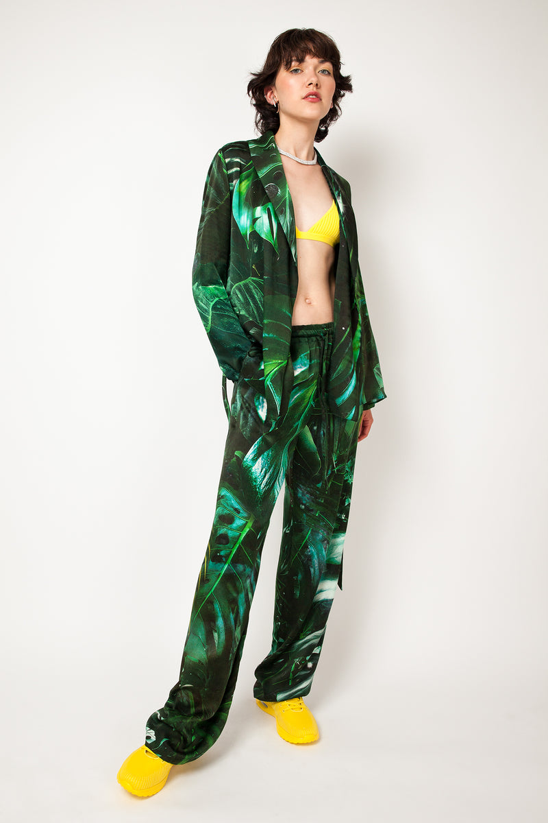 Wrap Pyjamas in Emerald Jungle