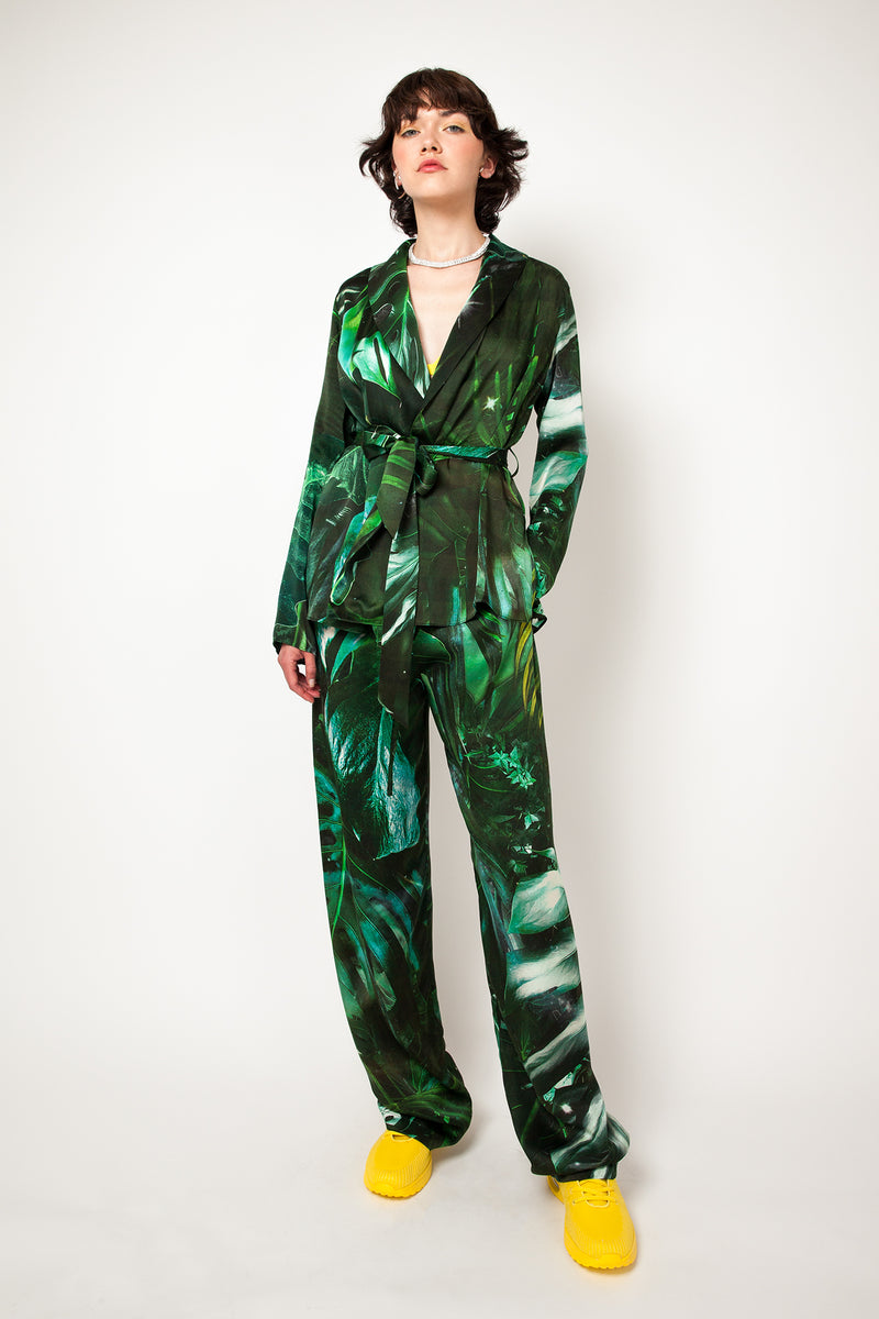 Wrap Pyjamas in Emerald Jungle